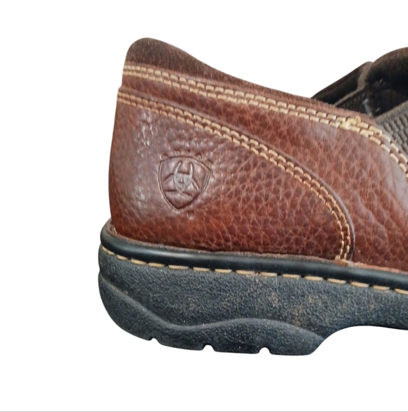 Ariat Loden Brown Leather Slip-Ons Women's Leather Comfort Shoes Size 7.5 B - Picture 6 of 11